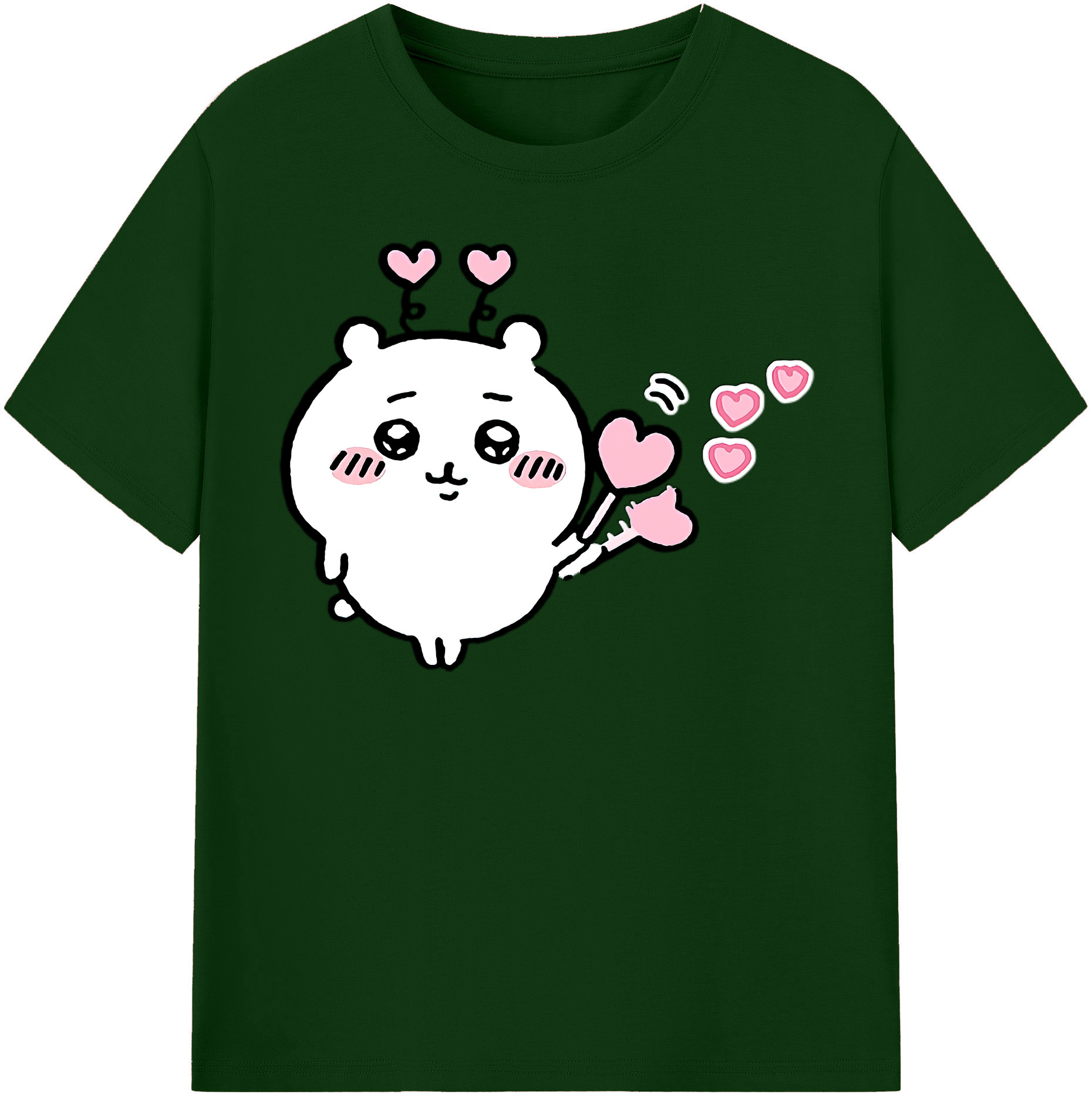 （画像用） ちいかわ ちいかわ Chii-kawa chiikawa 綿100％半袖Tシャツ（フロントプリント）